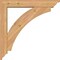 Ekena Millwork Thorton Traditional Smooth Bracket w/ Offset Brace, Western Red Cedar, 5 1/2"W x 30"D x 30"H BKT0604X30X30THR01SWR - alternate 2